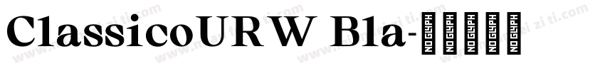 ClassicoURW Bla字体转换